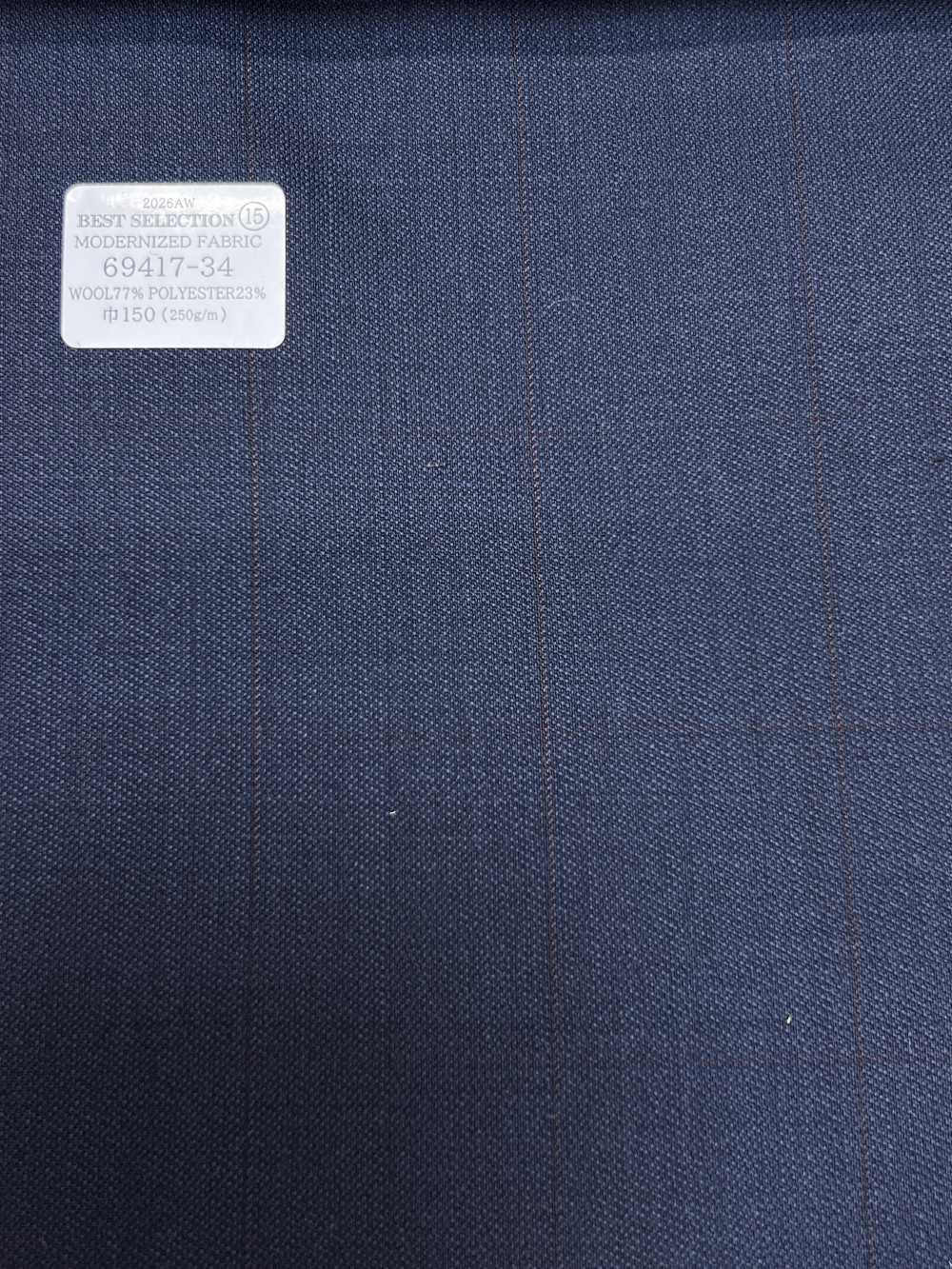 69417-34 26AW BESTSELECTION 【MODERNIZED FABRIC】 现代化面料 藏青色 素色 国岛株式会社