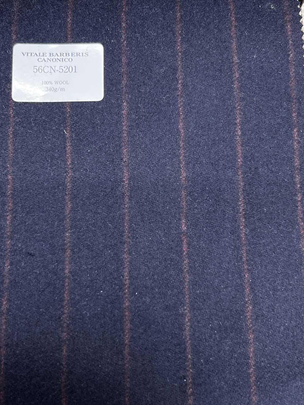 56CN5201 CANONICO ORIGINAL WOOLLEN FLANNEL 深藏青/红色 条纹[面料] 佳能