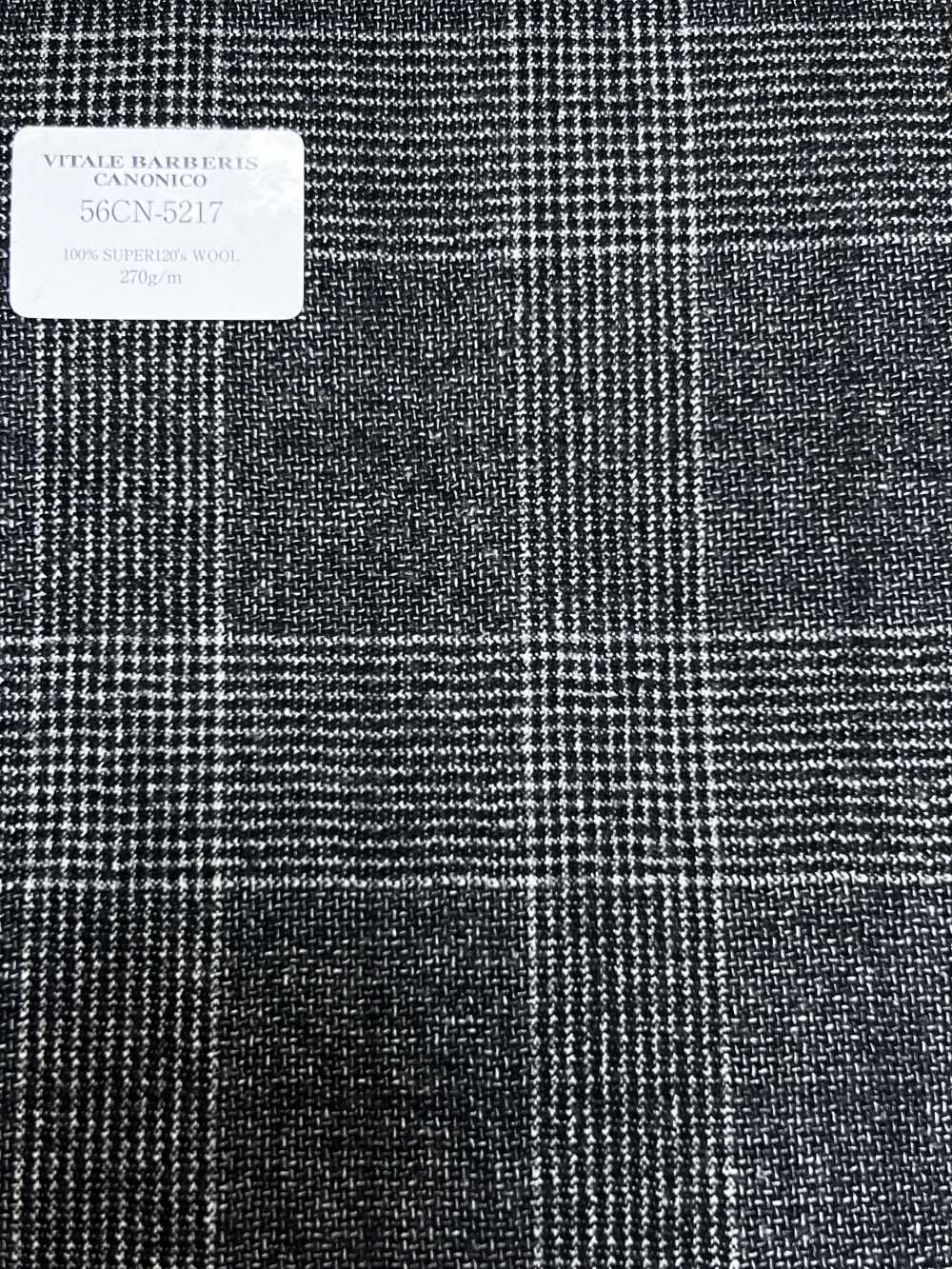 56CN5217 CANONICO FLANNEL CLASSICS 黑色格伦格纹[面料] 佳能