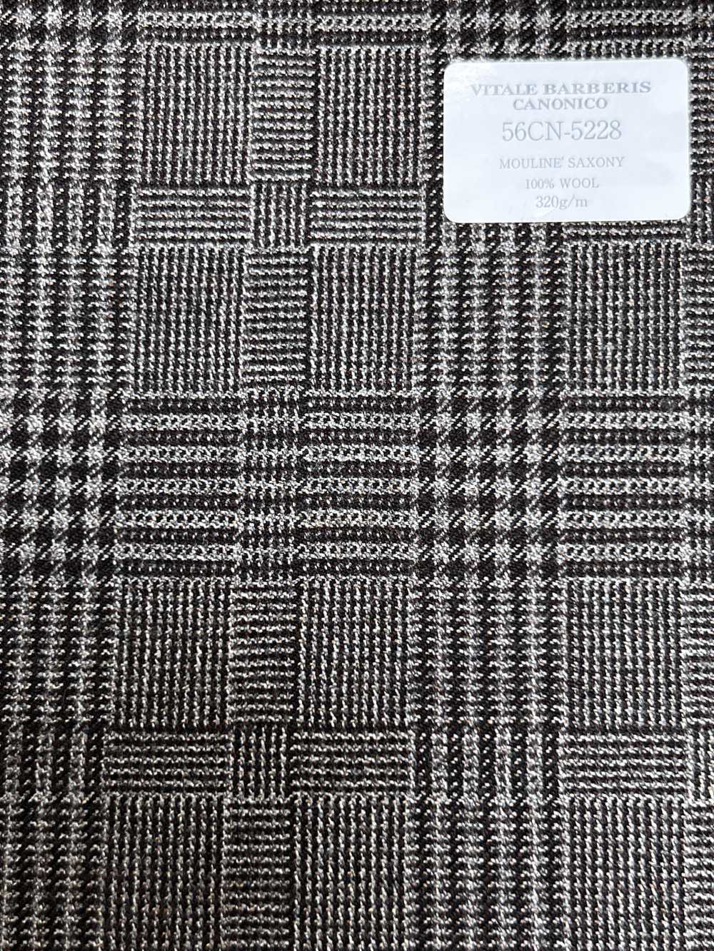 56CN5228 CANONICO(卡诺尼科) 21支 穆林 萨克森 棕色 格伦格纹[面料] 佳能