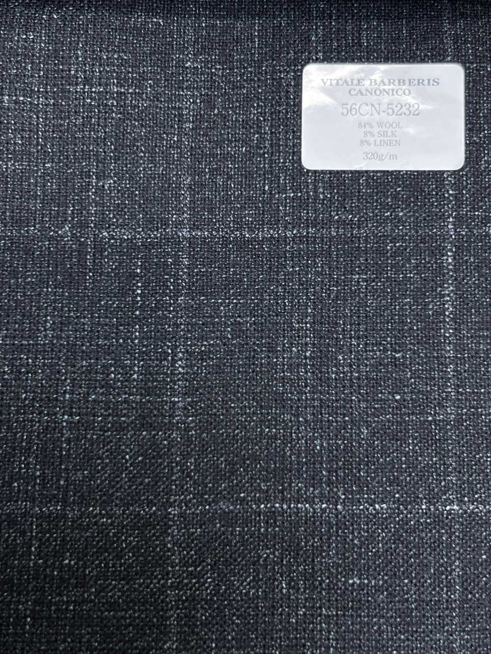 56CN5232 CANONICO（卡诺尼科）羊毛・真丝・亚麻 花式西装面料 绿色/米白 窗格纹 佳能