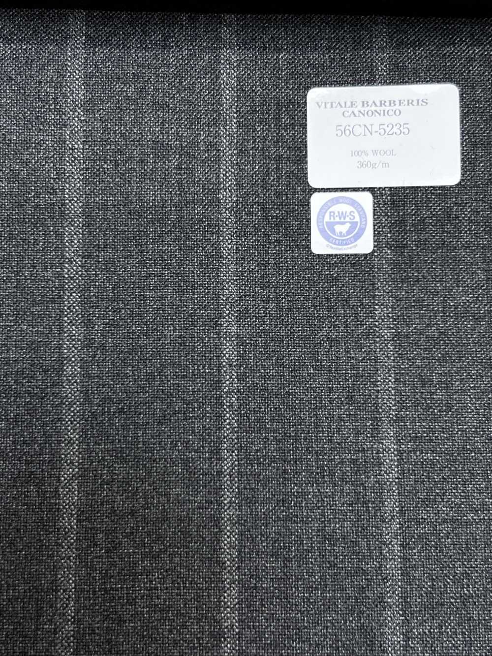 56CN5235 CANONICO（卡诺尼科）RWS 传统精纺 21 灰色条纹[面料] 佳能