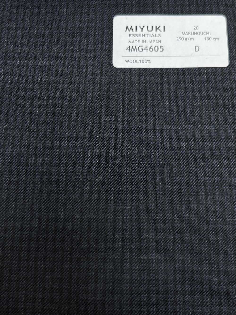 4MG4605 26AW MARUNOUCHI 斜纹 藏青 格纹[面料] 美雪毛纺厂