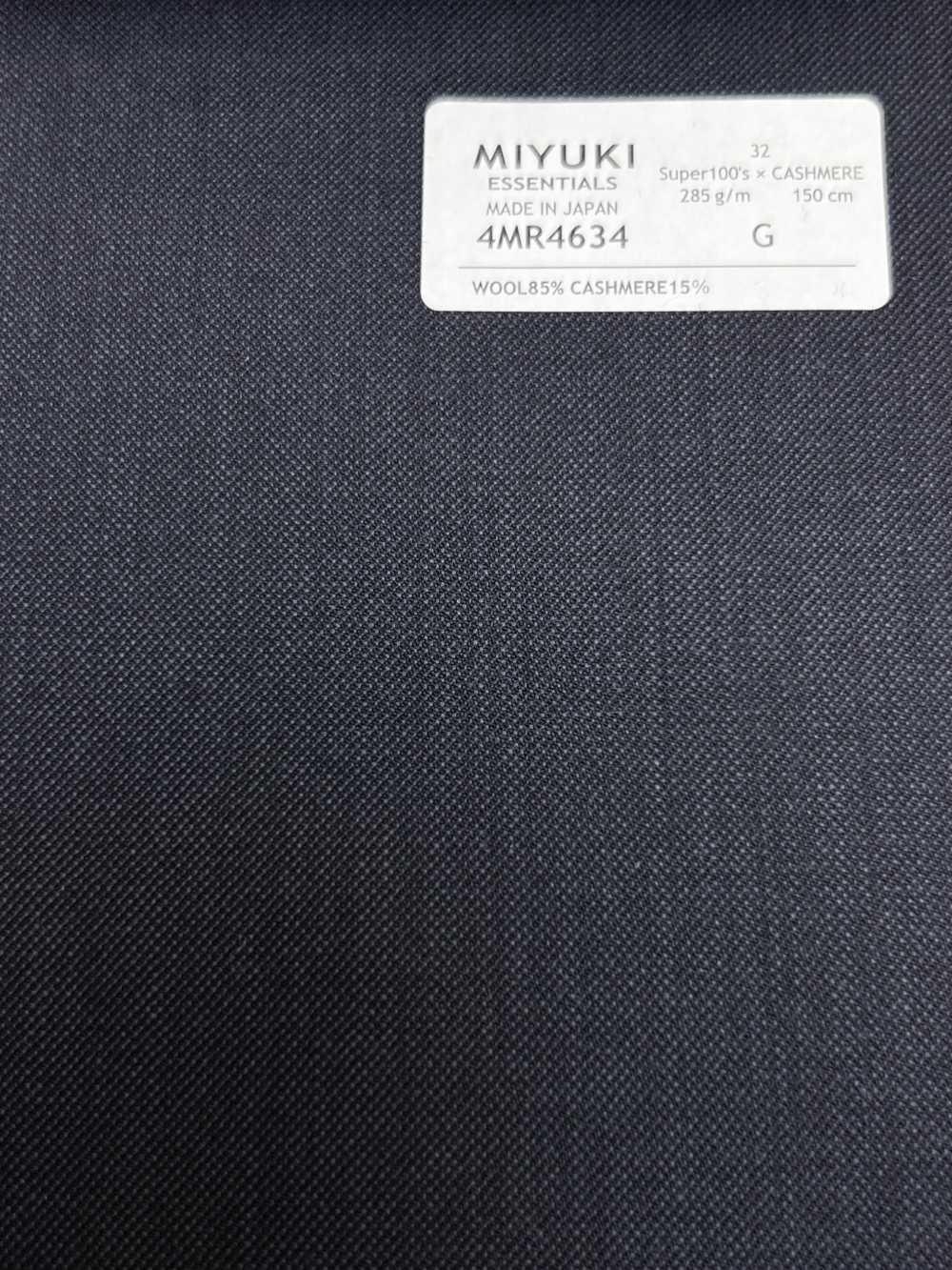 4MR4634 26AW Super100's × 羊绒 藏青 纯色[面料] 美雪毛纺厂