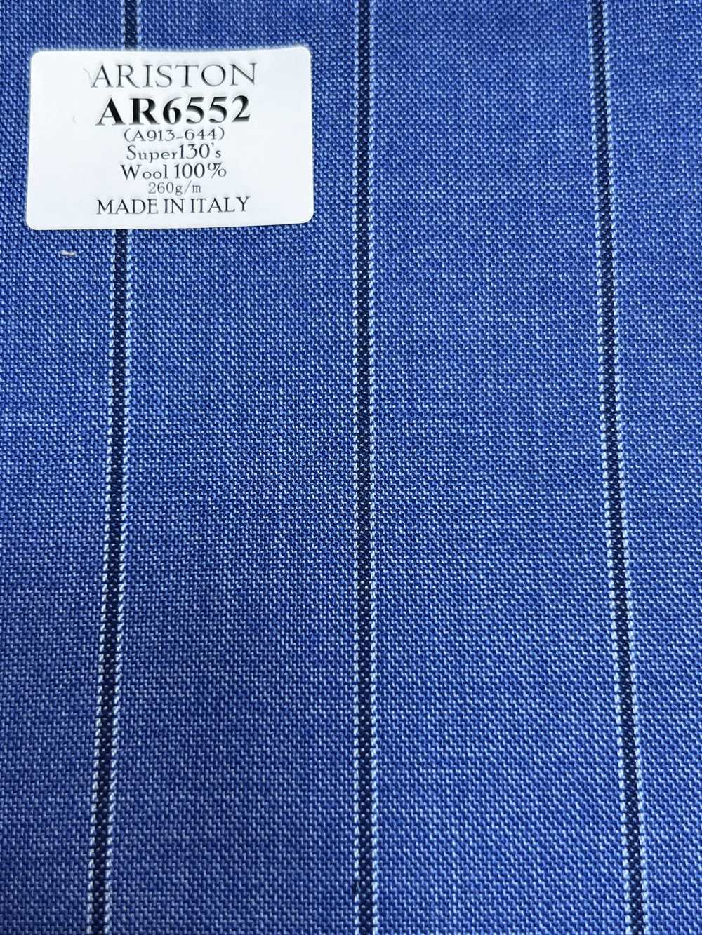 AR6552 ARISTON Super130's 蓝×藏青色条纹[面料] 细井商事株式会社