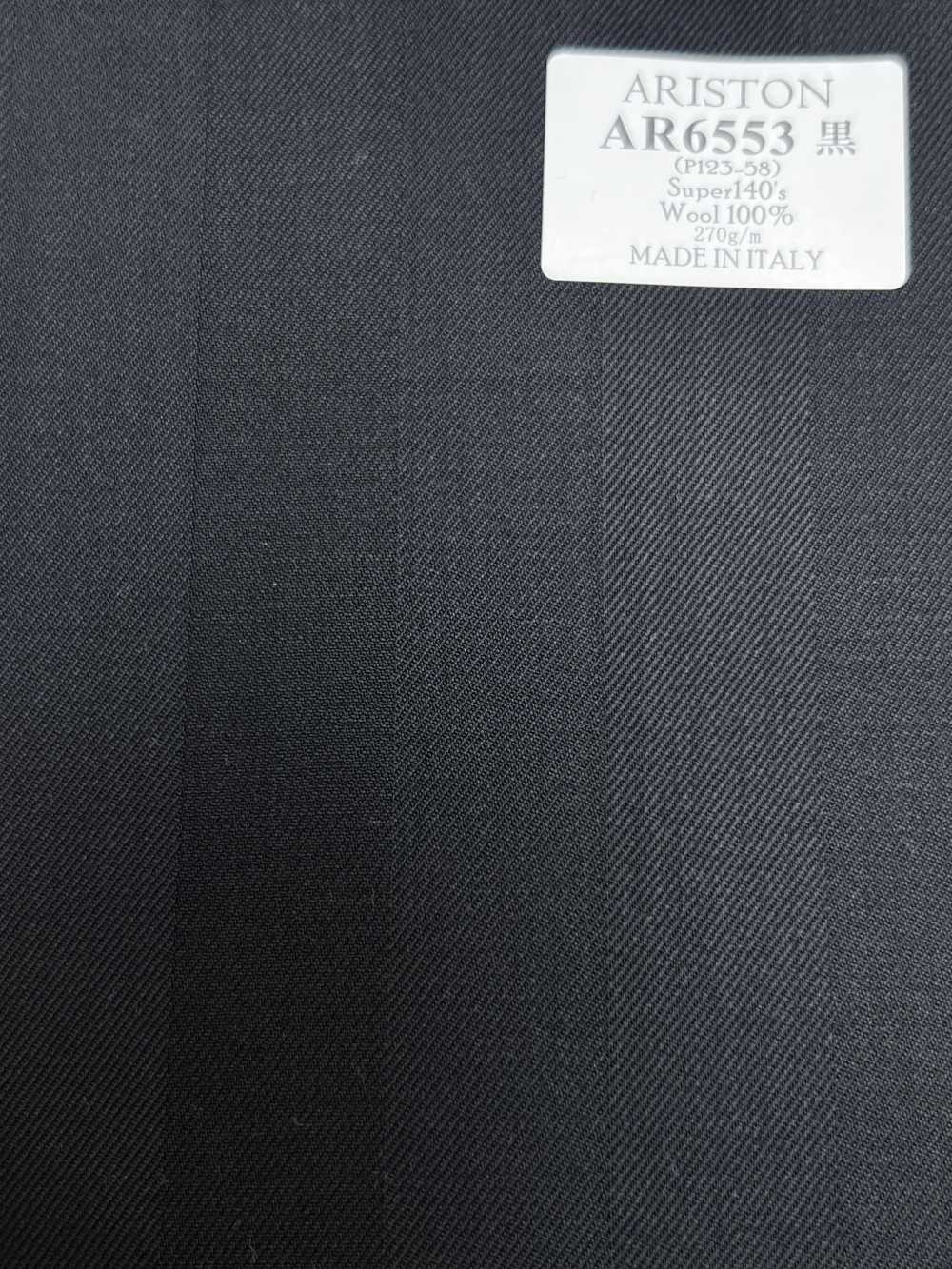 AR6553 ARISTON Super140's 黑色 条纹[面料] 细井商事株式会社