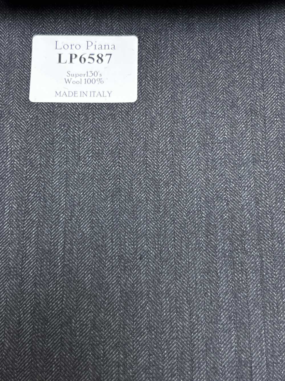 LP6587 Loro Piana Super130's 灰色 人字纹[面料] 细井商事株式会社
