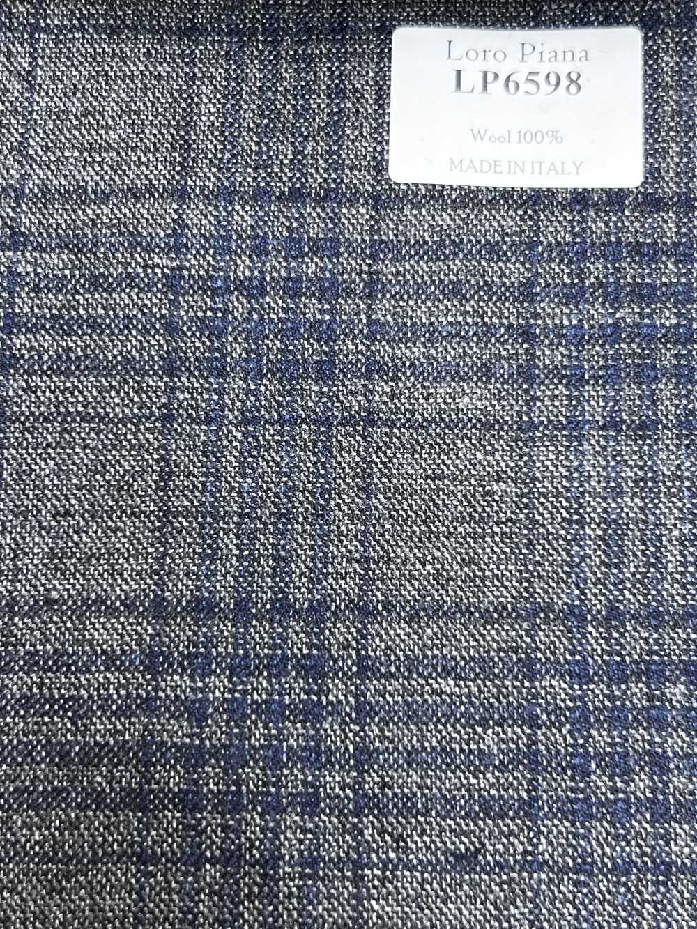 LP6598 Loro Piana 灰色×海军蓝 格纹[面料] 细井商事株式会社