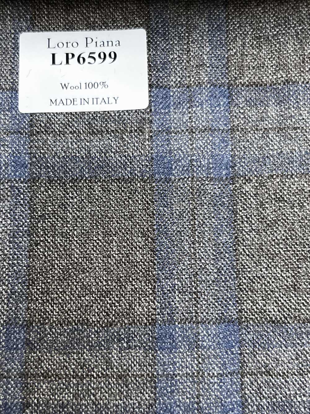 LP6599 Loro Piana 棕色×蓝色 格纹[面料] 细井商事株式会社