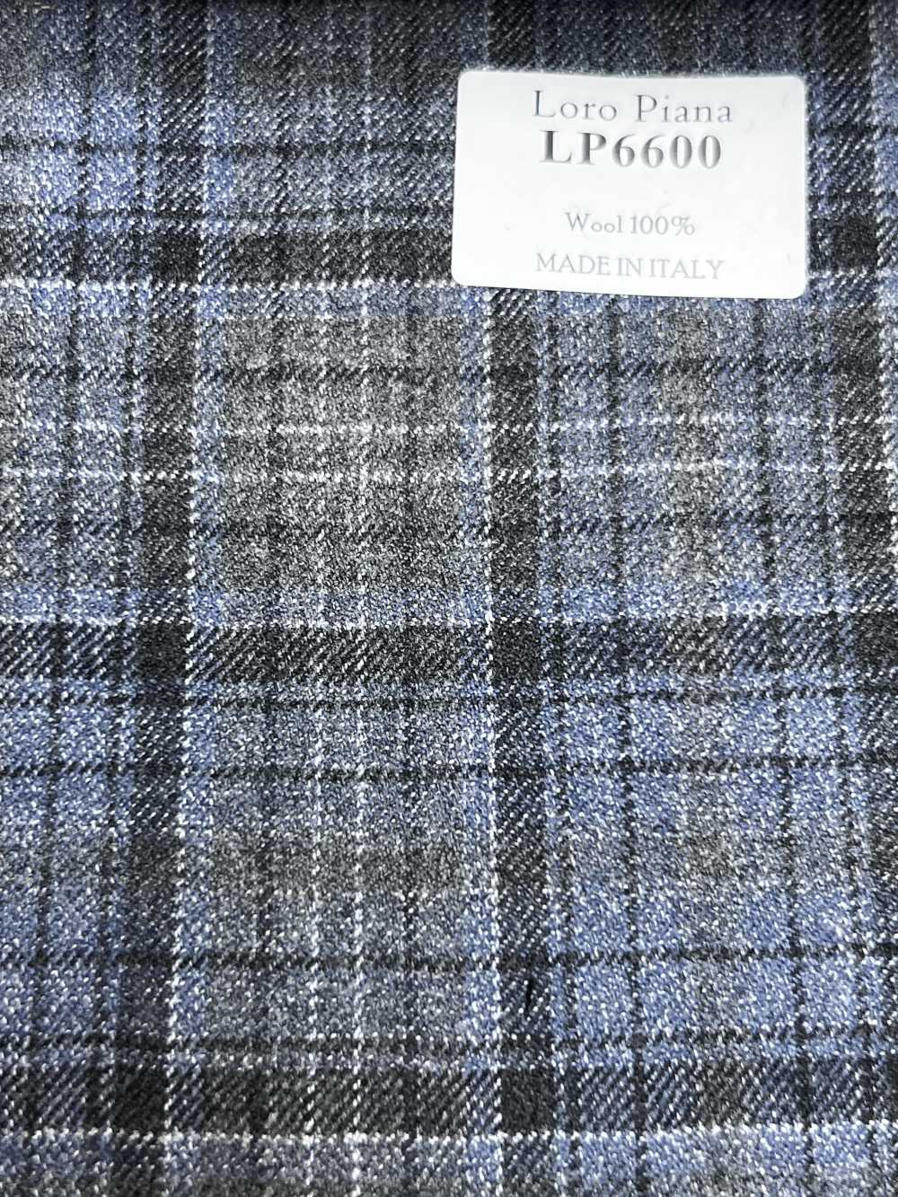 LP6600 Loro Piana 灰色×蓝色格纹[面料] 细井商事株式会社