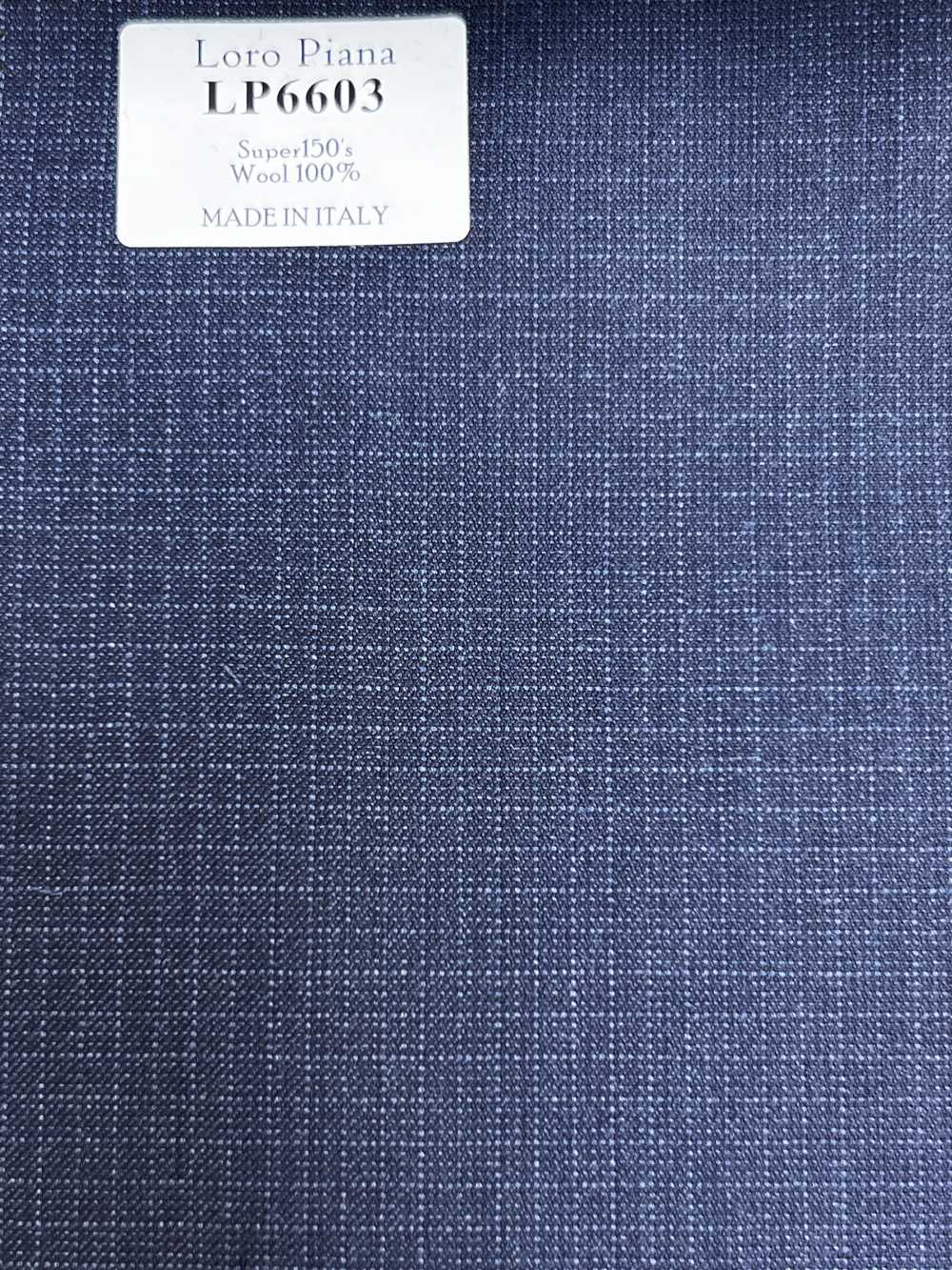 LP6603 Loro Piana Super150's 海军蓝 格纹[面料] 细井商事株式会社