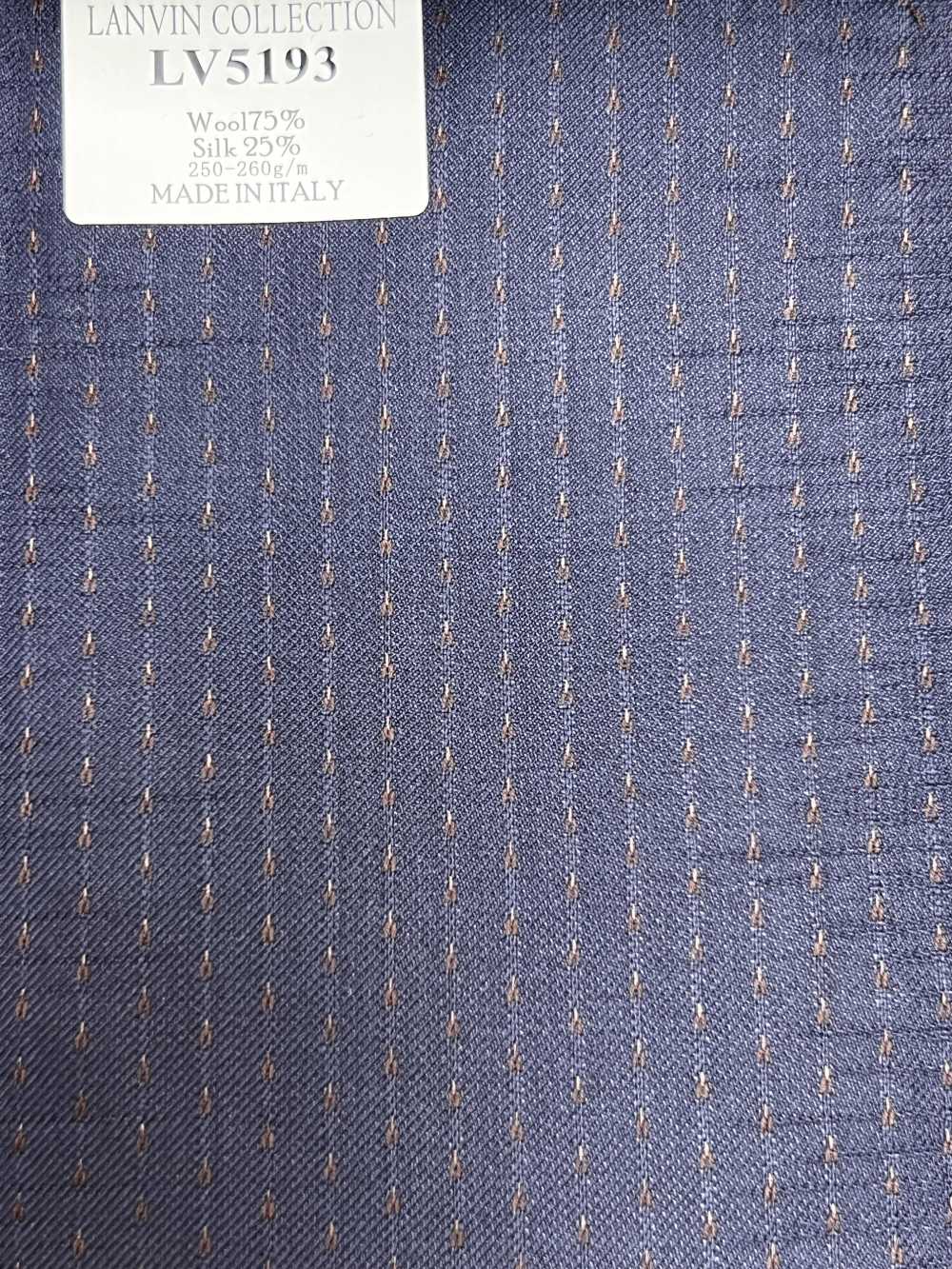 LV5193 LANVIN COLLECTION 海军蓝×棕色 条纹[面料] 细井商事株式会社