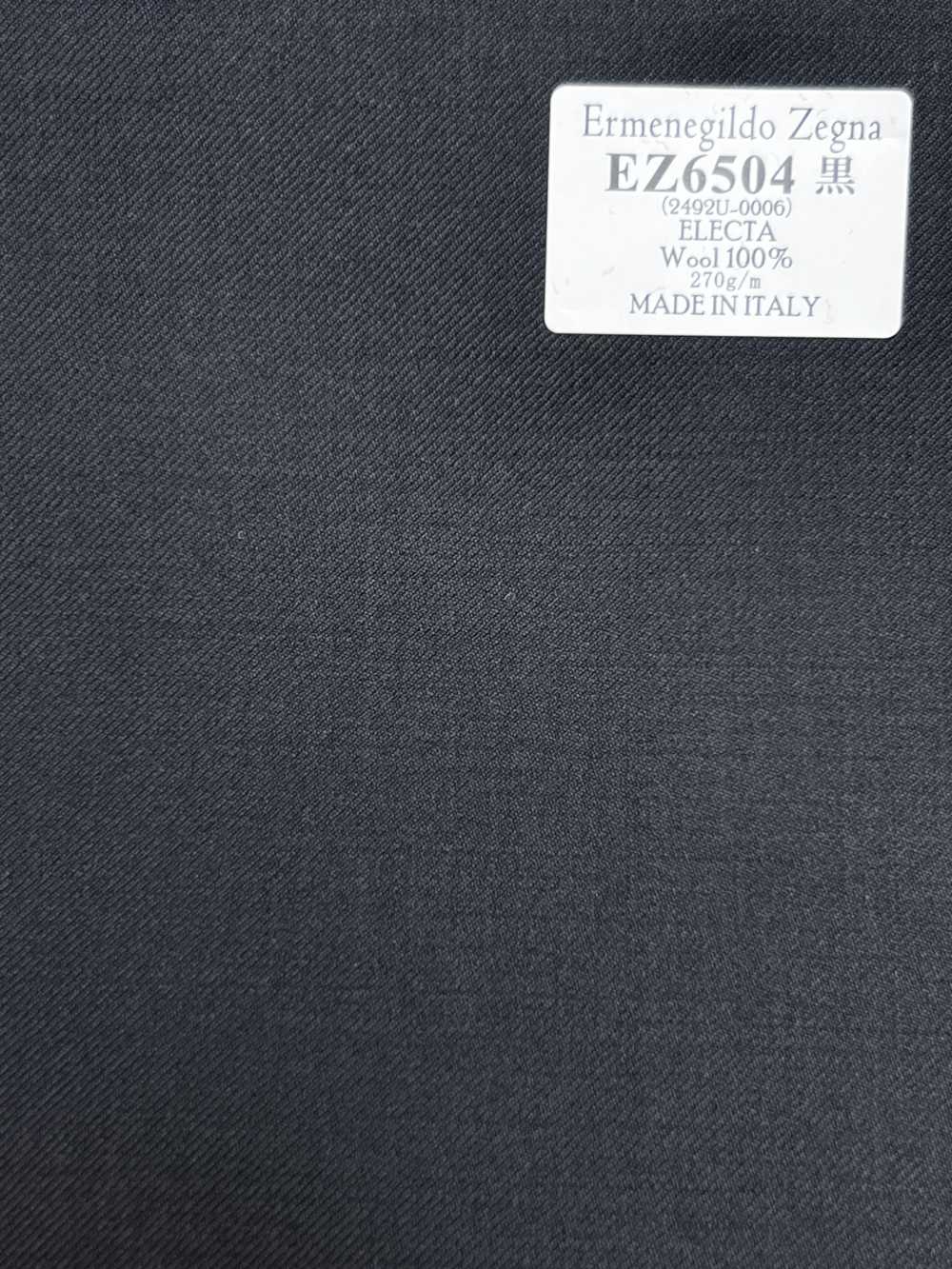 EZ6504 Ermenegildo Zegna ELECTA 黑色 纯色[面料] 细井商事株式会社