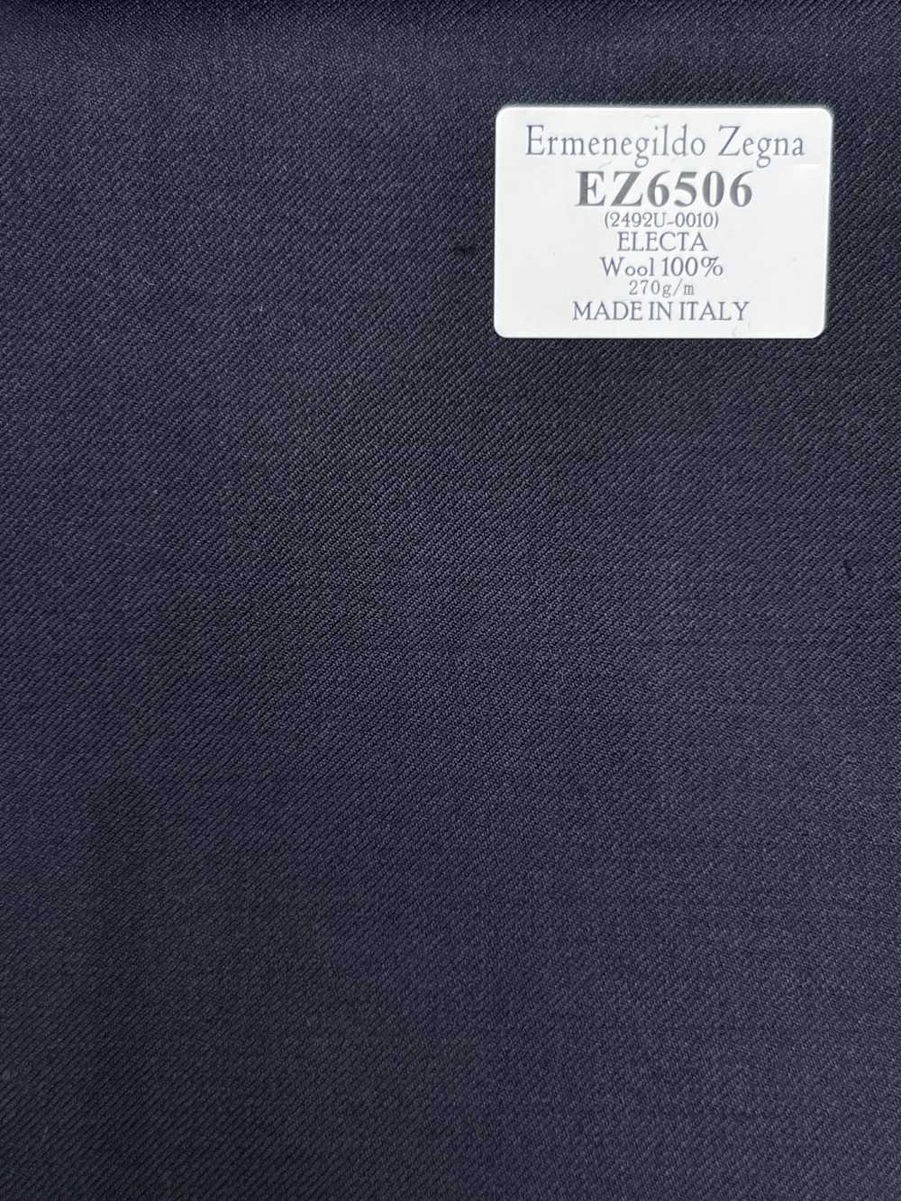 EZ6506 Ermenegildo Zegna ELECTA 深藏青 纯色[面料] 细井商事株式会社