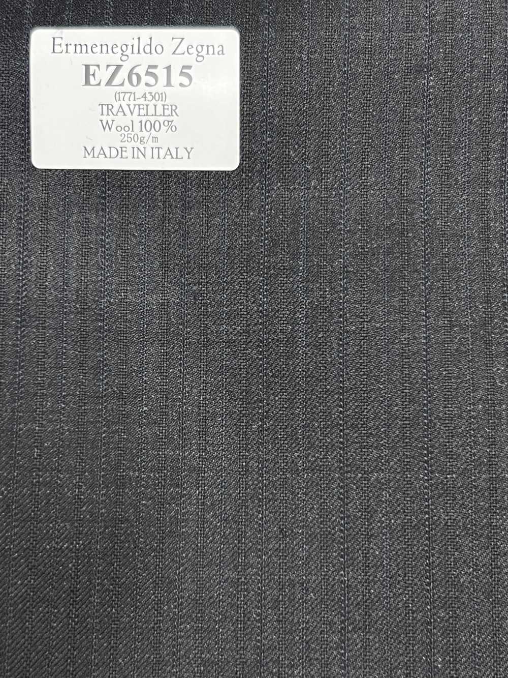 EZ6515 Ermenegildo Zegna TRAVELLER 深灰×海军蓝 条纹[面料] 细井商事株式会社