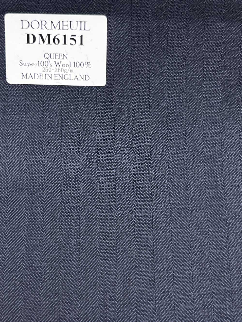 DM6151 DORMEUIL QUEEN Super100's 深藏青 条纹[面料] 细井商事株式会社