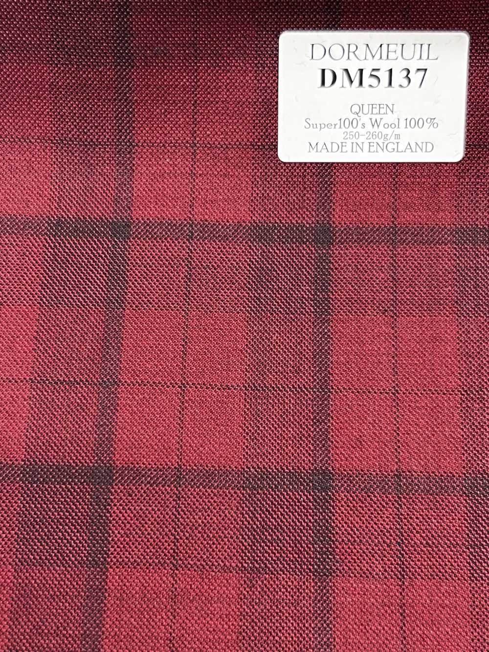 DM5137 DORMEUIL QUEEN Super100's 红色格纹[面料] 细井商事株式会社