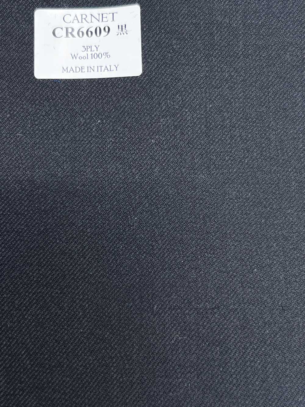 CR6609 CARNET 3PLY 黑色 纯色[面料] 细井商事株式会社