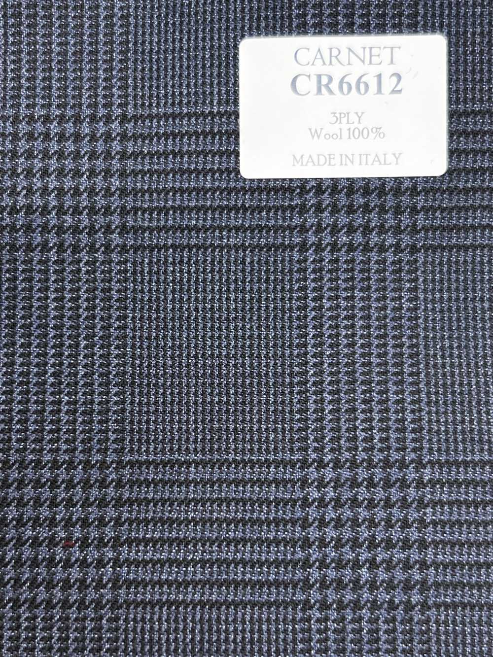 CR6612 CARNET 3PLY 海军蓝 格伦格纹[面料] 细井商事株式会社