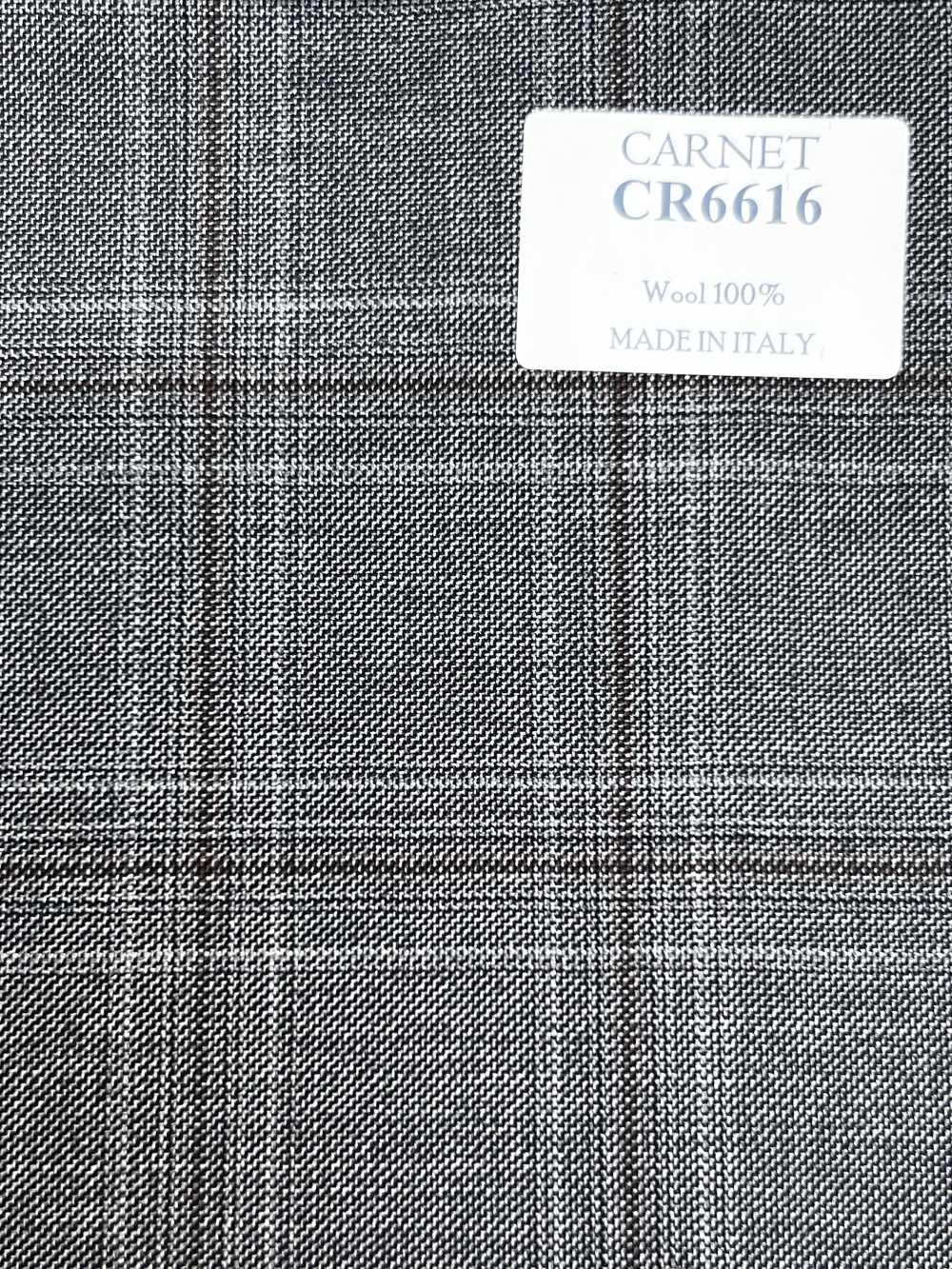 CR6616 CARNET 灰色×棕色 格纹[面料] 细井商事株式会社
