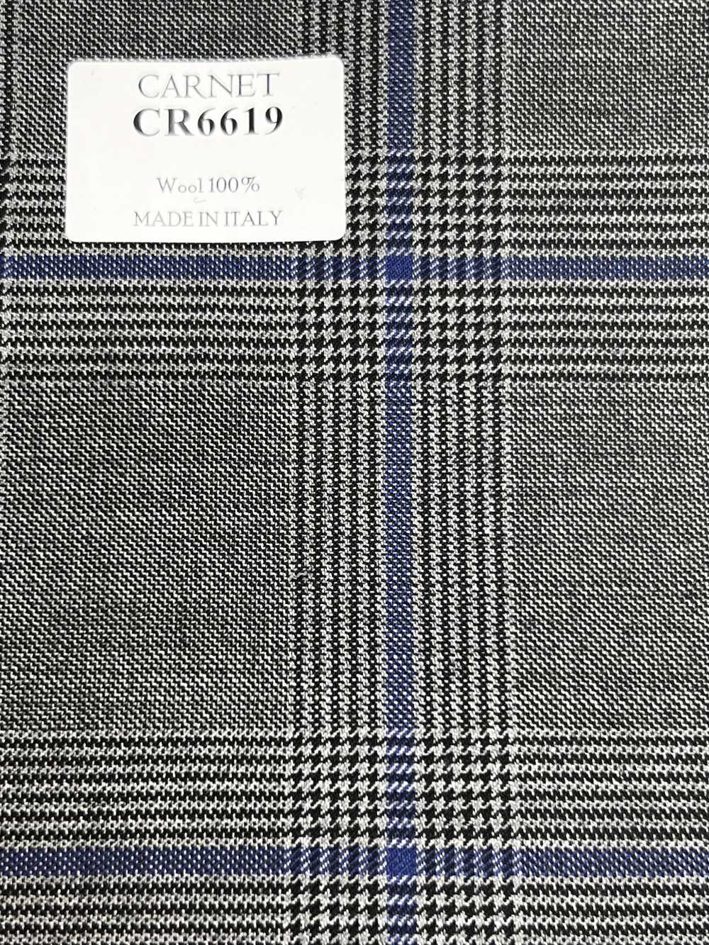 CR6619 CARNET 灰色×蓝色 格纹[面料] 细井商事株式会社