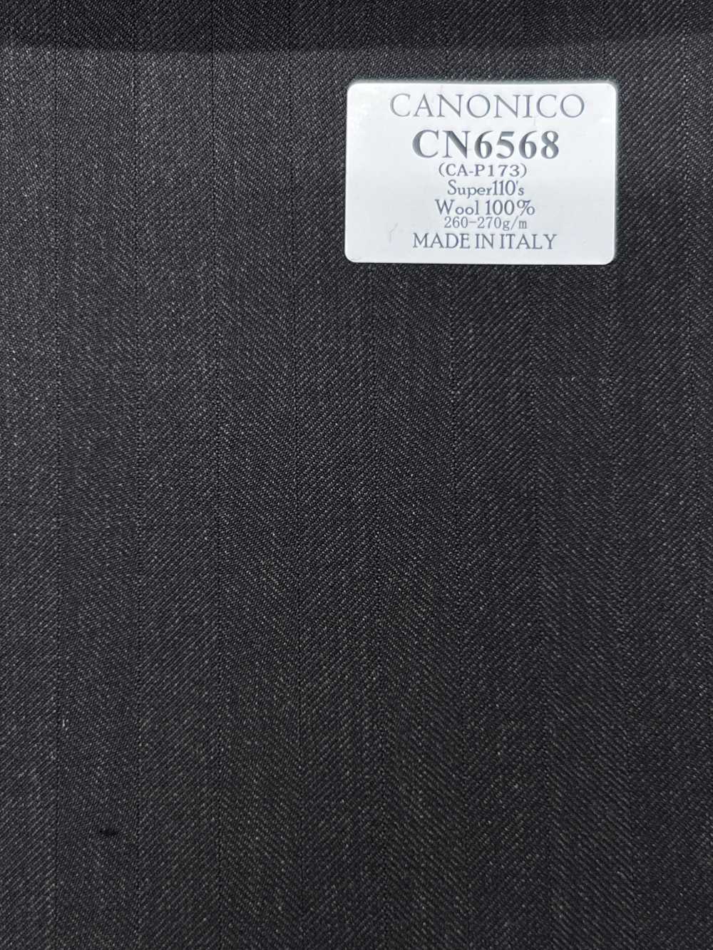 CN6568 CANONICO Super110's 深棕色 条纹[面料] 细井商事株式会社