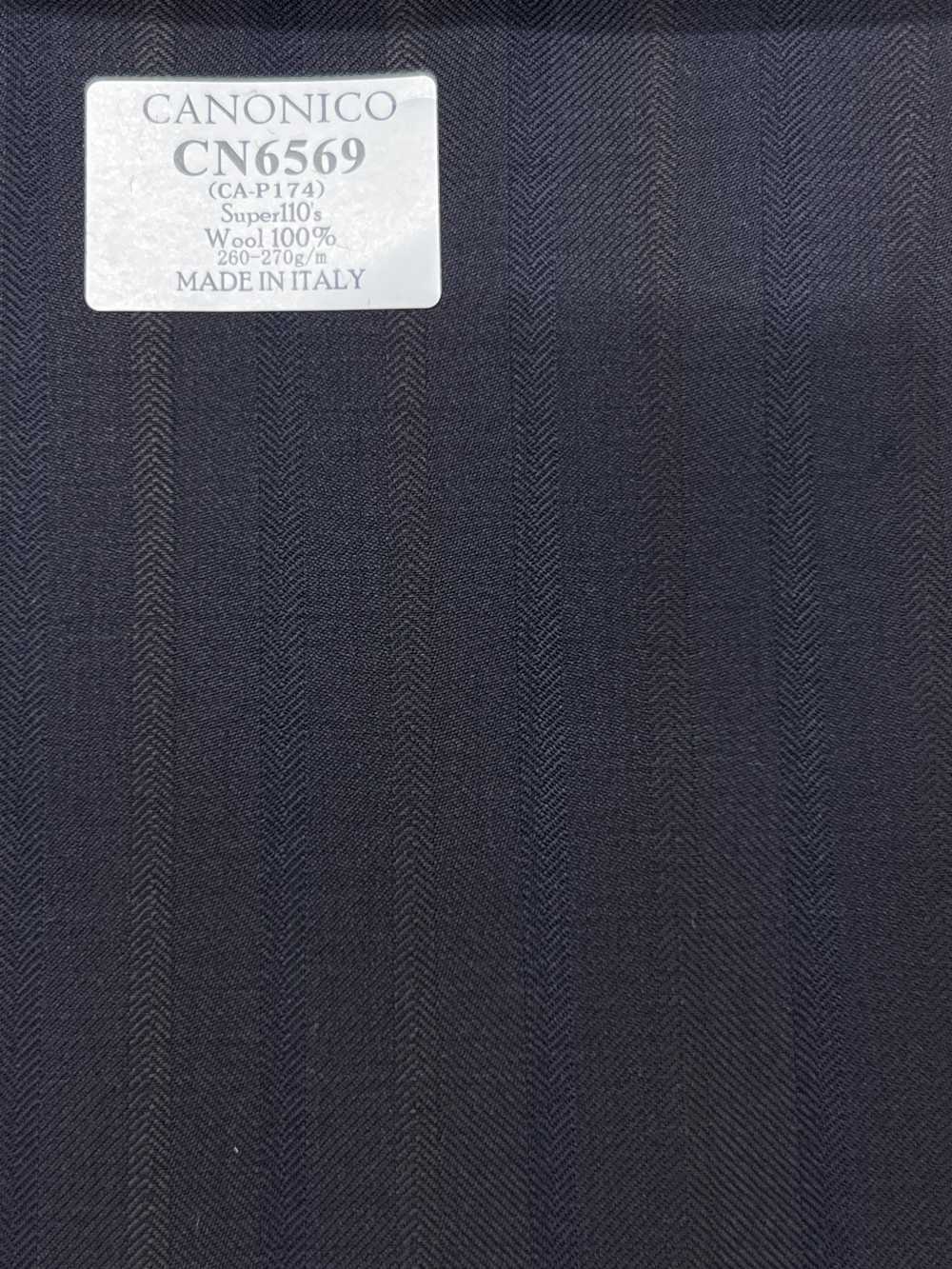 CN6569 CANONICO Super110's 炭灰条纹[面料] 细井商事株式会社