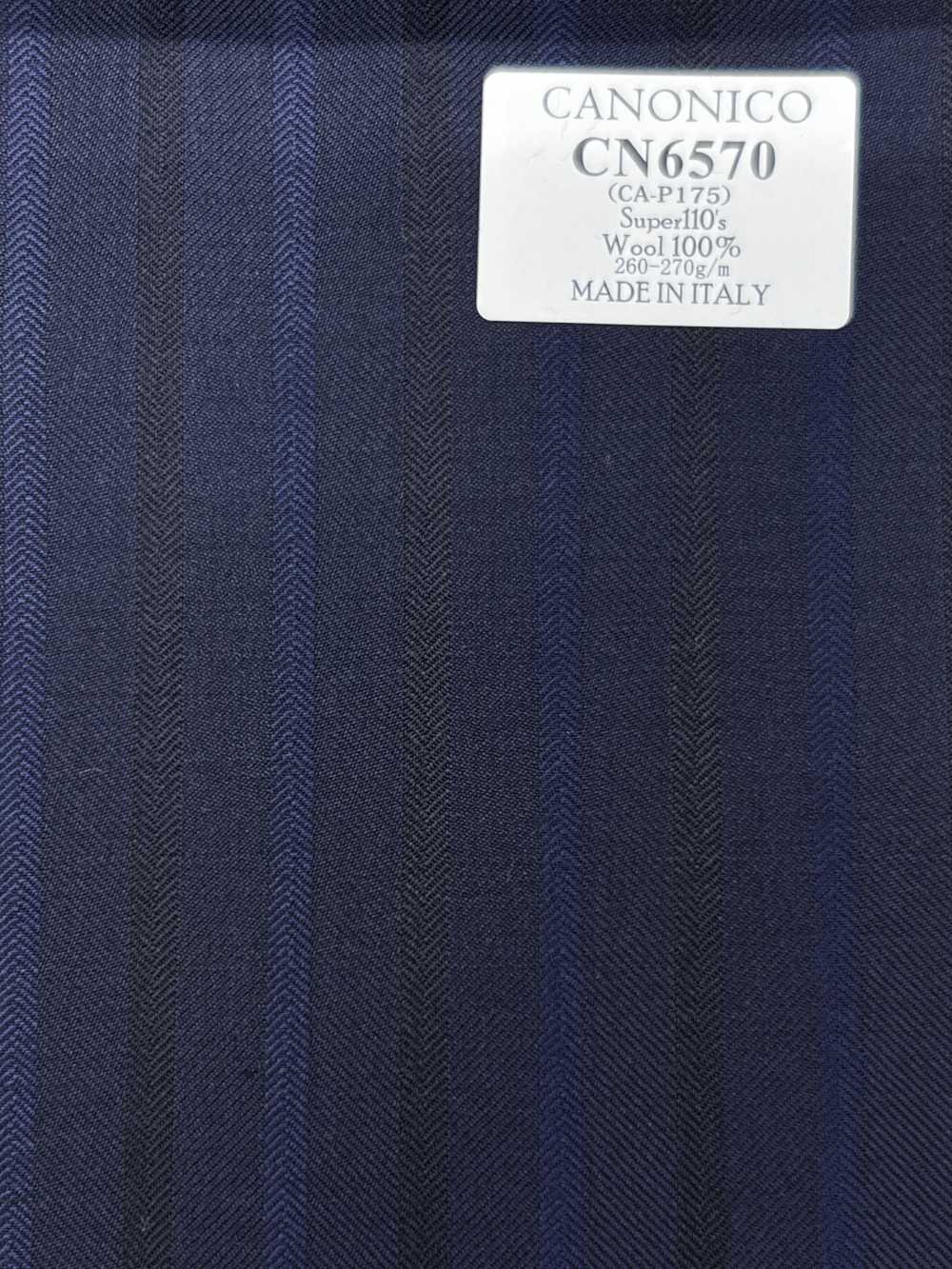 CN6570 CANONICO Super110's 海军蓝 条纹[面料] 细井商事株式会社