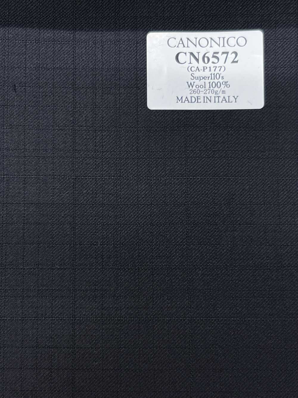 CN6572 CANONICO Super110's 黑色格纹[面料] 细井商事株式会社