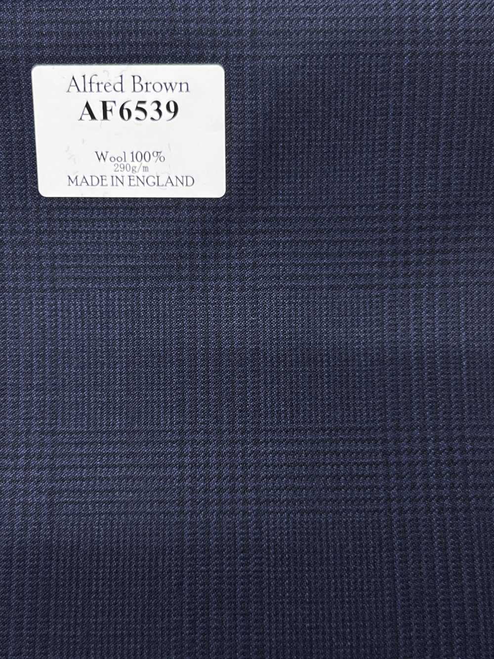 AF6539 Alfred Brown 海军蓝 格纹[面料] 细井商事株式会社
