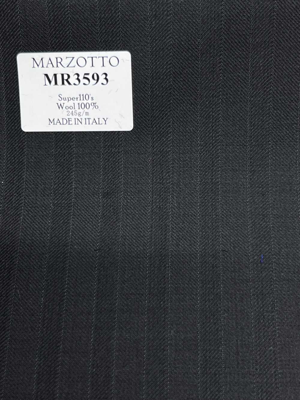 MR3593 MARZOTTO Super110's 黑 条纹[面料] 细井商事株式会社