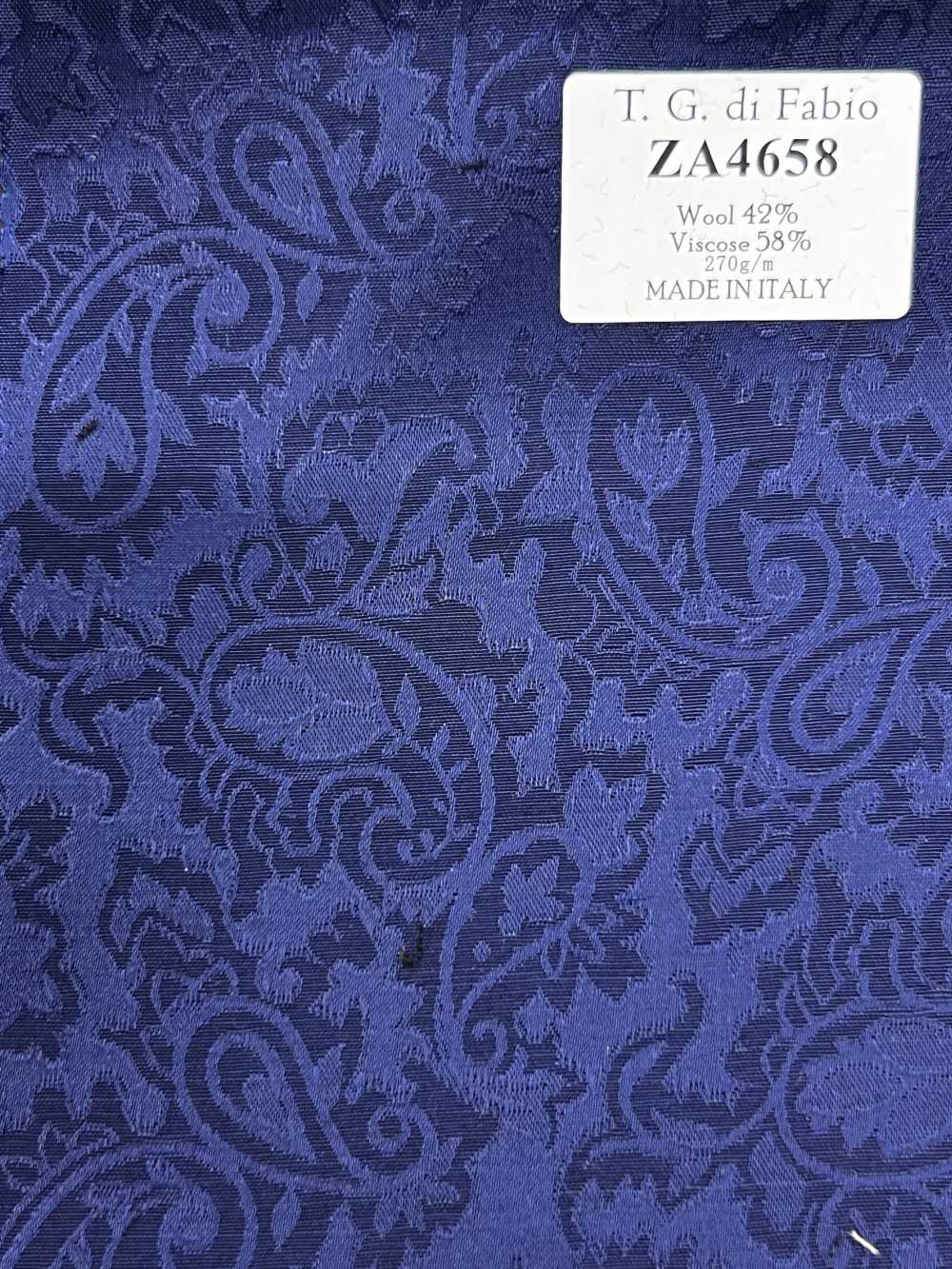 ZA4658 T.G.di Fabio 蓝色 佩斯利提花[面料] 细井商事株式会社