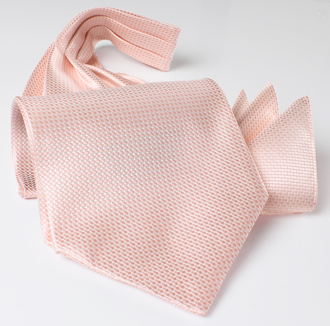 AS-984 国内真丝阿斯科特领巾鹿子单珠地设计粉色[正装配饰] 山本（EXCY）