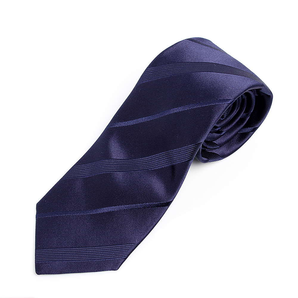 HVN-20 使用 VANNERS面料手工制作的领带条纹图案海军蓝[正装配饰] 山本（EXCY）