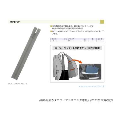 0EFC MINIFA® 拉链闭端