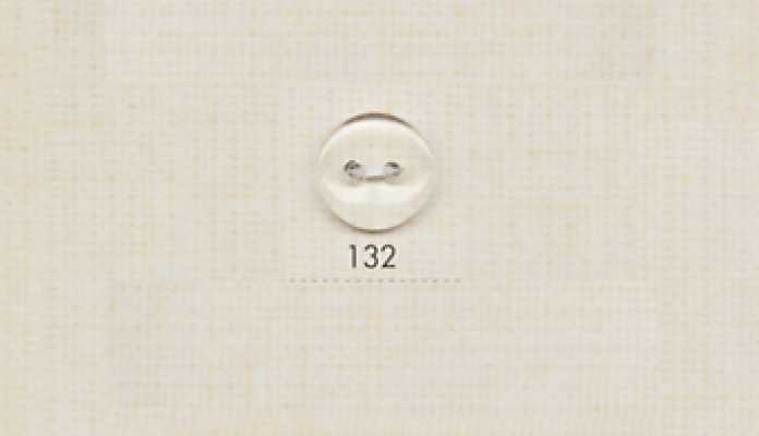 132 DAIYA BUTTONS 两孔聚酯纤维透明纽扣