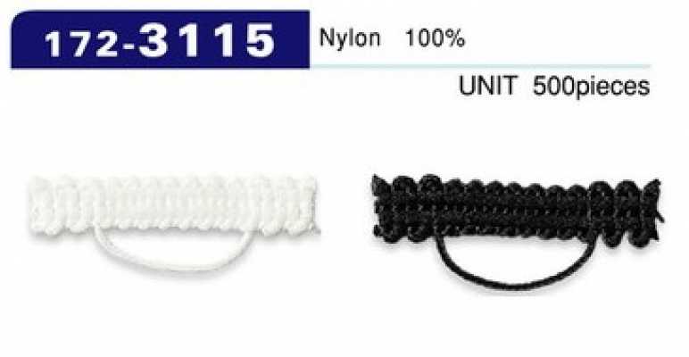 172-3115 扣襻 日本组纽织类型 纵5mm×横30mm（装入数 500）
