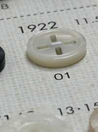 1922 DAIYA BUTTONS 4 孔仿贝壳聚酯纤维纽扣 Osaka Plastic Industries（DAIYA BUTTON） 更多图片