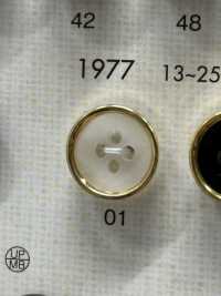 1977 优雅奢华的 4 孔衬衫纽扣 Osaka Plastic Industries（DAIYA BUTTON） 更多图片
