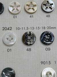 2042 DAIYA BUTTONS仿贝壳聚酯纤维纽扣 Osaka Plastic Industries（DAIYA BUTTON） 更多图片