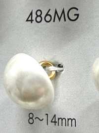 486MG 珍珠光泽 尿素材料 金色有柄纽扣 DAIYA BUTTON 其他图片