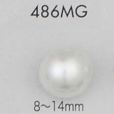 486MG 珍珠光泽 尿素材料 金色有柄纽扣