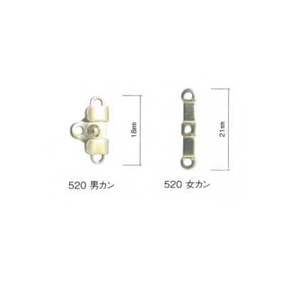 520K 前扣（裤扣）※可验针 可车缝