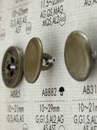 AB882 用于衬衫和夹克的简单彩色金属纽扣 Osaka Plastic Industries（DAIYA BUTTON） 更多图片