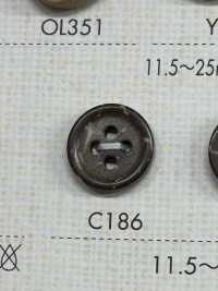 C186 天然材料四孔纽扣 Osaka Plastic Industries（DAIYA BUTTON） 更多图片