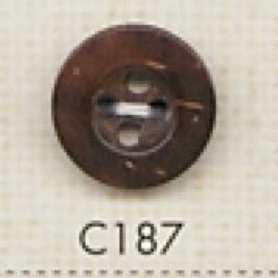 C187 天然材料 木质 4孔纽扣