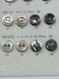 ES107S DAIYA BUTTONS 装饰性 2仿贝壳聚酯纤维纽扣 Osaka Plastic Industries（DAIYA BUTTON） 更多图片
