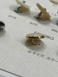 ES108G 优雅的仿贝壳聚酯纤维纽扣，适用于衬衫和衬衫 Osaka Plastic Industries（DAIYA BUTTON） 更多图片