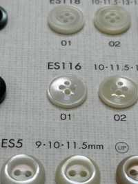 ES116 DAIYA BUTTONS纽扣聚酯纤维仿贝壳 Osaka Plastic Industries（DAIYA BUTTON） 更多图片