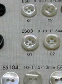 ES83 DAIYA BUTTONS纽扣聚酯纤维仿贝壳 Osaka Plastic Industries（DAIYA BUTTON） 更多图片